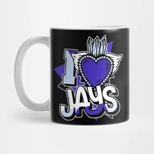 I Love Jays Dark Concord Mug